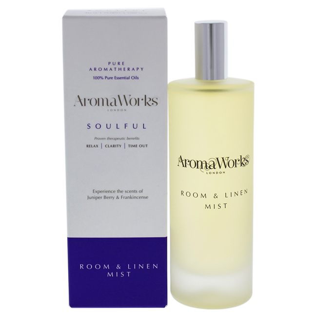 Picture of Aromaworks I0085542 3.38 oz Soulful Room Mist by Aromaworks for Unisex