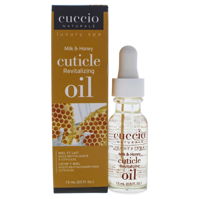 Picture of Cuccio I0092369 0.5 oz Milk & Honey Manicure Cuticle Revitalizing Oil for Unisex