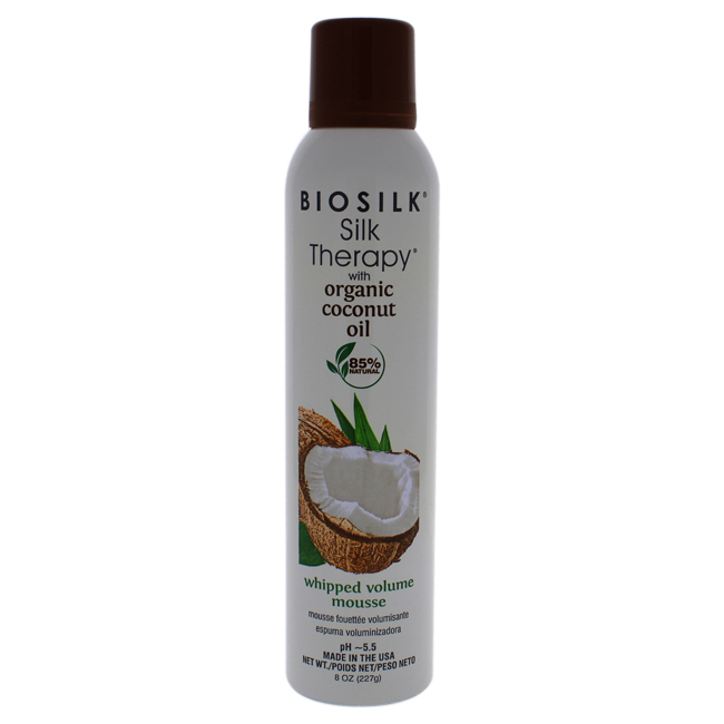 Picture of Biosilk I0094399 Silk Therapy with Coconut Oil Whipped Volume Mousse for Unisex - 8 oz