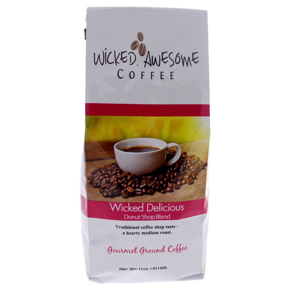Picture of Bostons Best I0096780 11 oz Wicked Awesome Wicked Delicious Donut Shop Blend Coffee