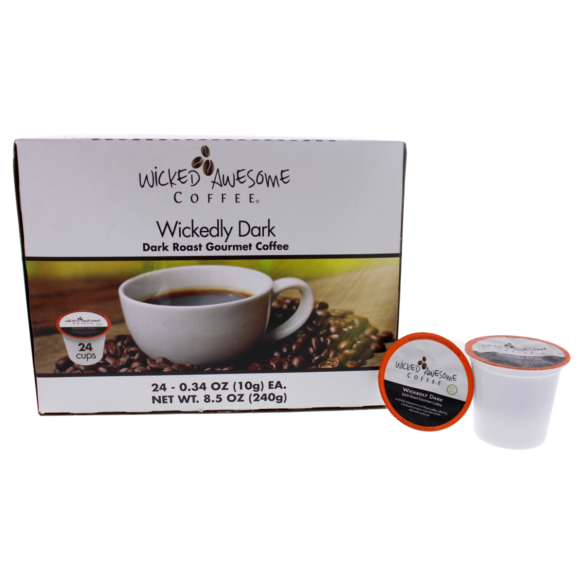 Picture of Bostons Best I0096763 Awesome Wickedly Dark Coffee&#44; Single Serve Cups - 24 Cups