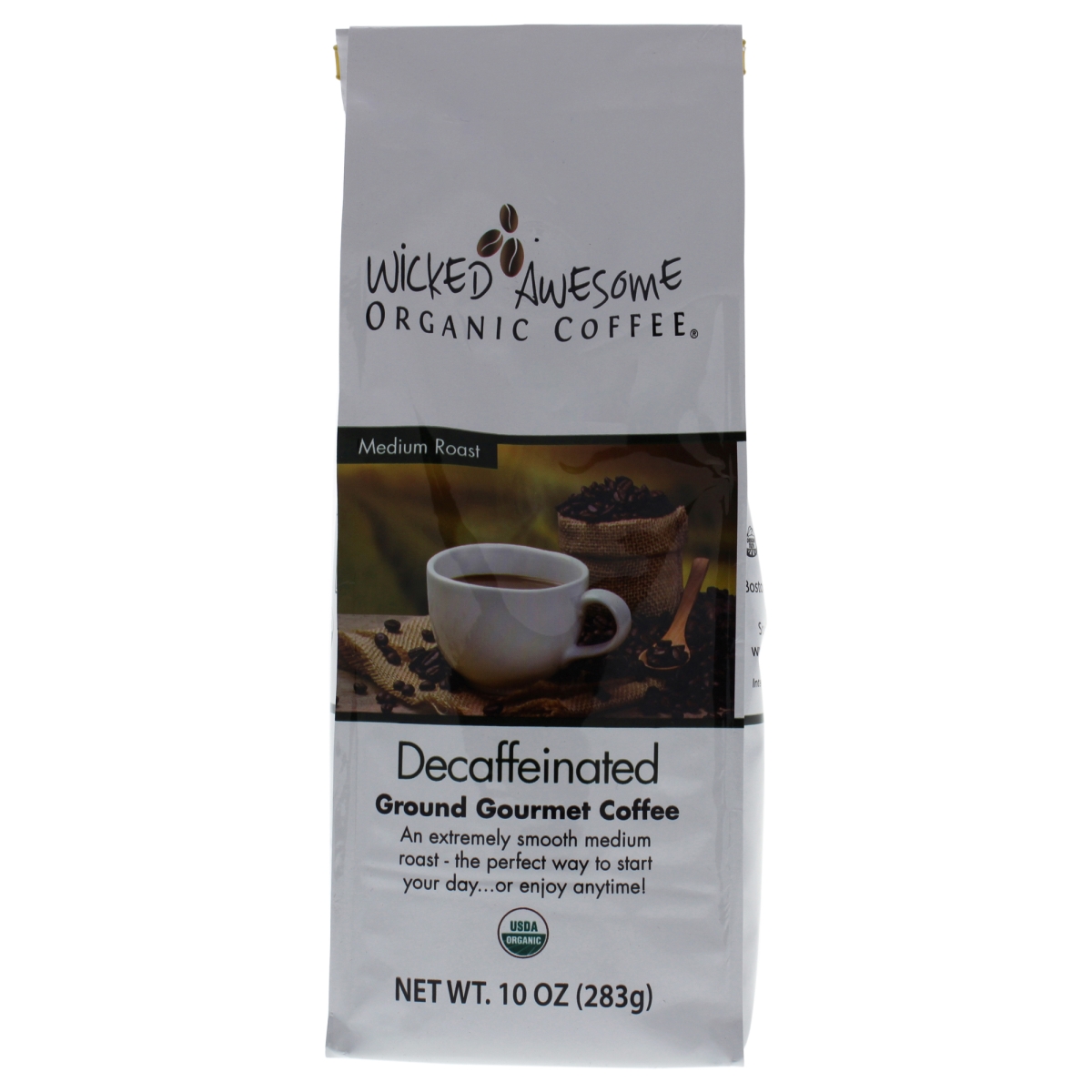 Picture of Bostons Best I0096775 10 oz Wicked Awesome Organic Decaffeinated Ground Gourmet Coffee