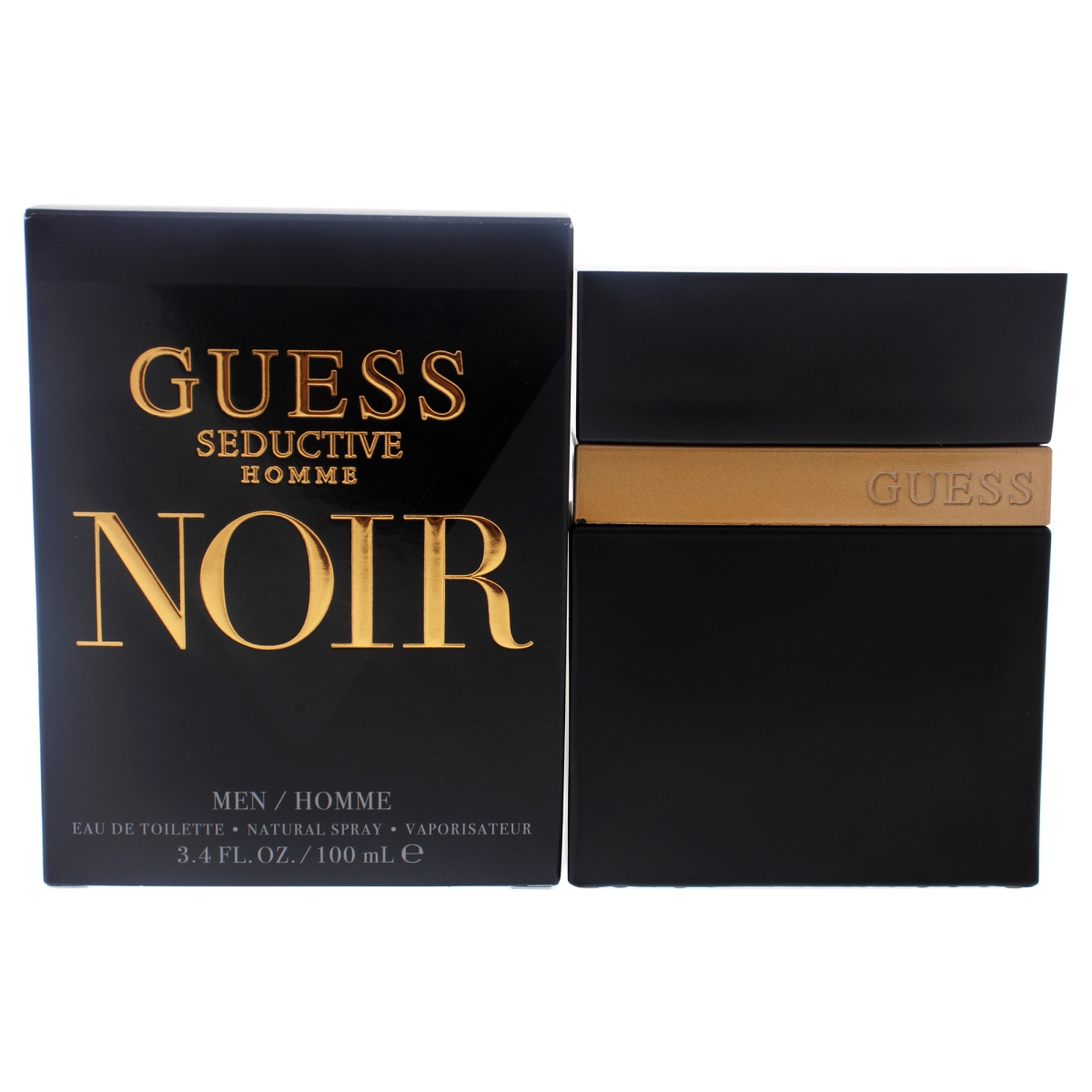 3.4 oz Seductive Homme Noir EDT Spray for Men -  Guess, GU821717
