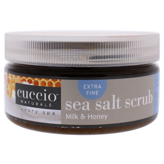 Picture of Cuccio I0098635 8 oz Sea Salt Scrub - Milk & Honey