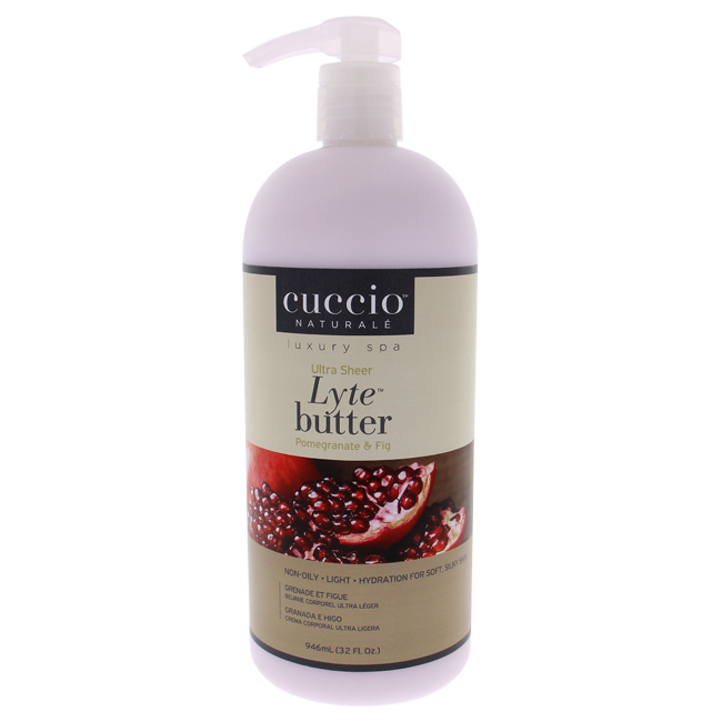 Picture of Cuccio I0098654 32 oz Ultra Sheer Lyte Butter - Pomegranate & Fig