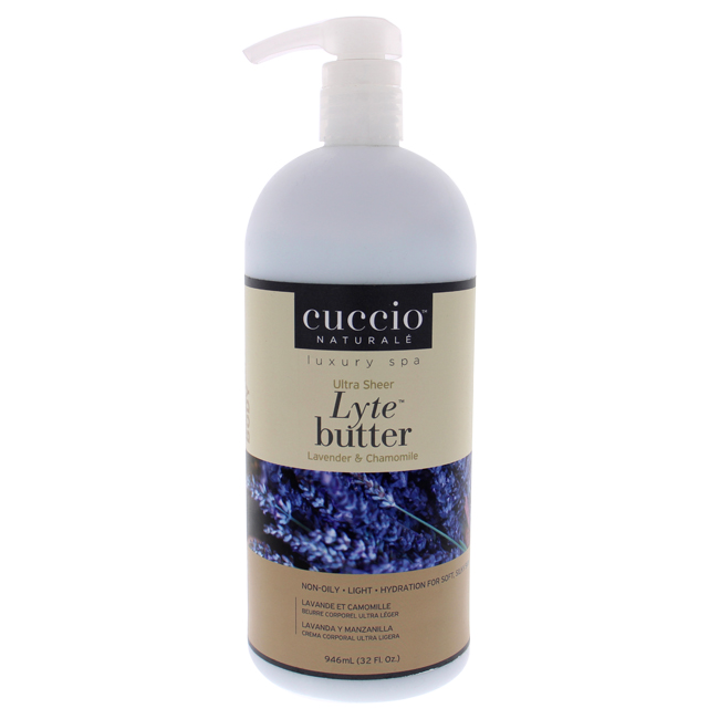 Picture of Cuccio I0098656 32 oz Ultra Sheer Lyte Butter - Lavender & Chamomile
