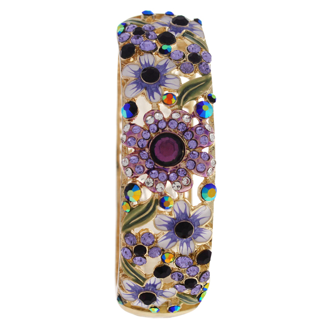 W-J-1027 1 oz MSHHI-B Gold Multicolored Stones Bracelet