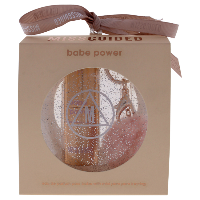 Missguided Babe Power by Missguided EAU DE PARFUM SPRAY 0.33 OZ & POM POM KEYRING for WOMEN