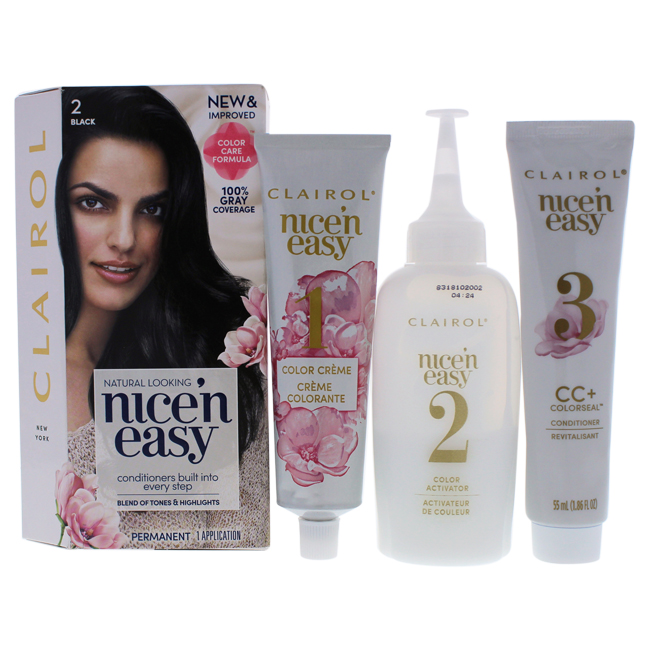 Picture of Clairol I0093544 1 oz Nicen Easy Permanent Color, 2 Natural Black