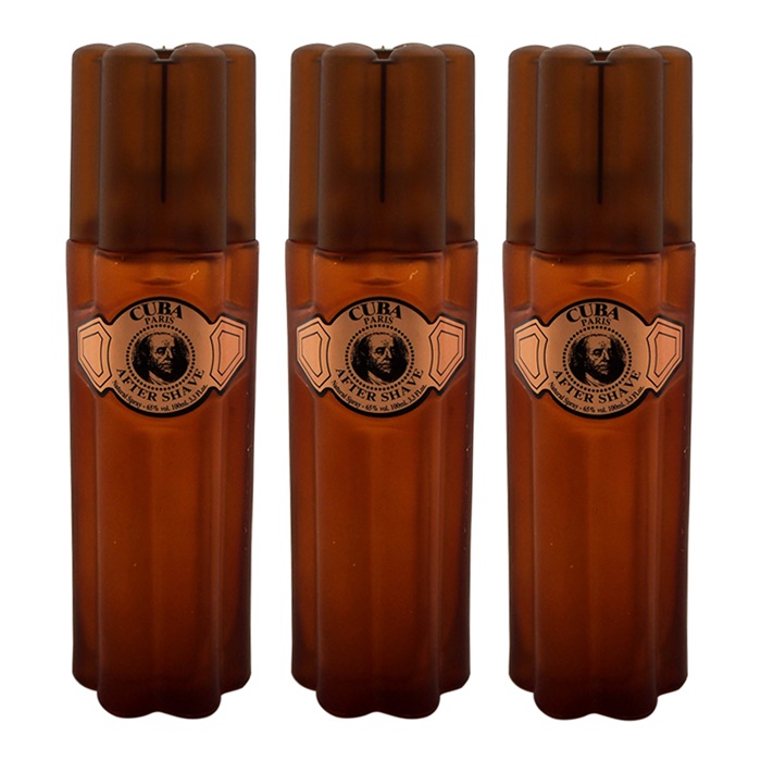 Picture of Cuba K0002183 3.3 oz Gold After Shave for Men - Pack of 3