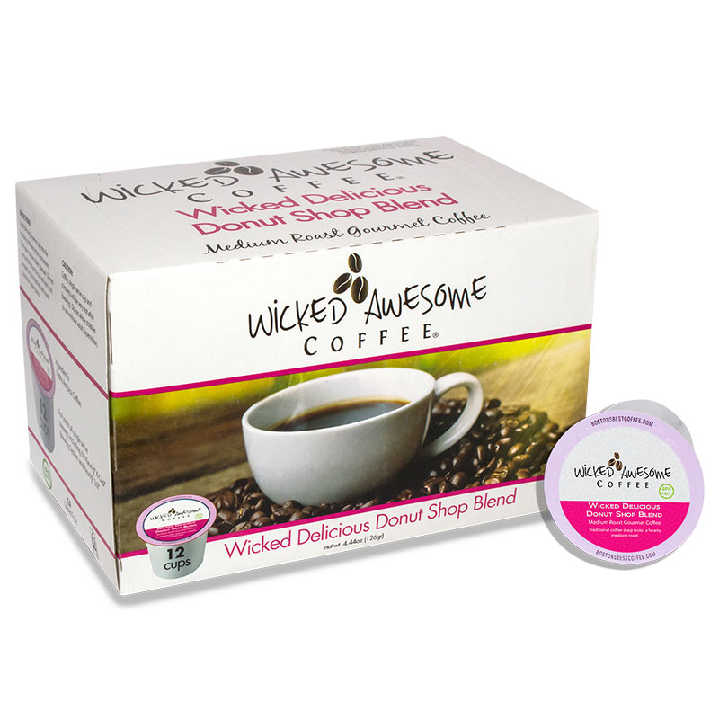 Picture of Bostons Best K0002453 Wicked Delicious Donut Shop Blend 12 Cups Coffee - Pack of 2