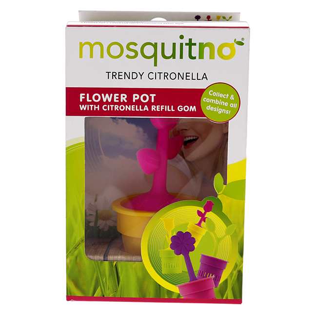 Picture of Mosquitno I0103658 Bug Insect Repellent Flower Pot Citronella for Unisex