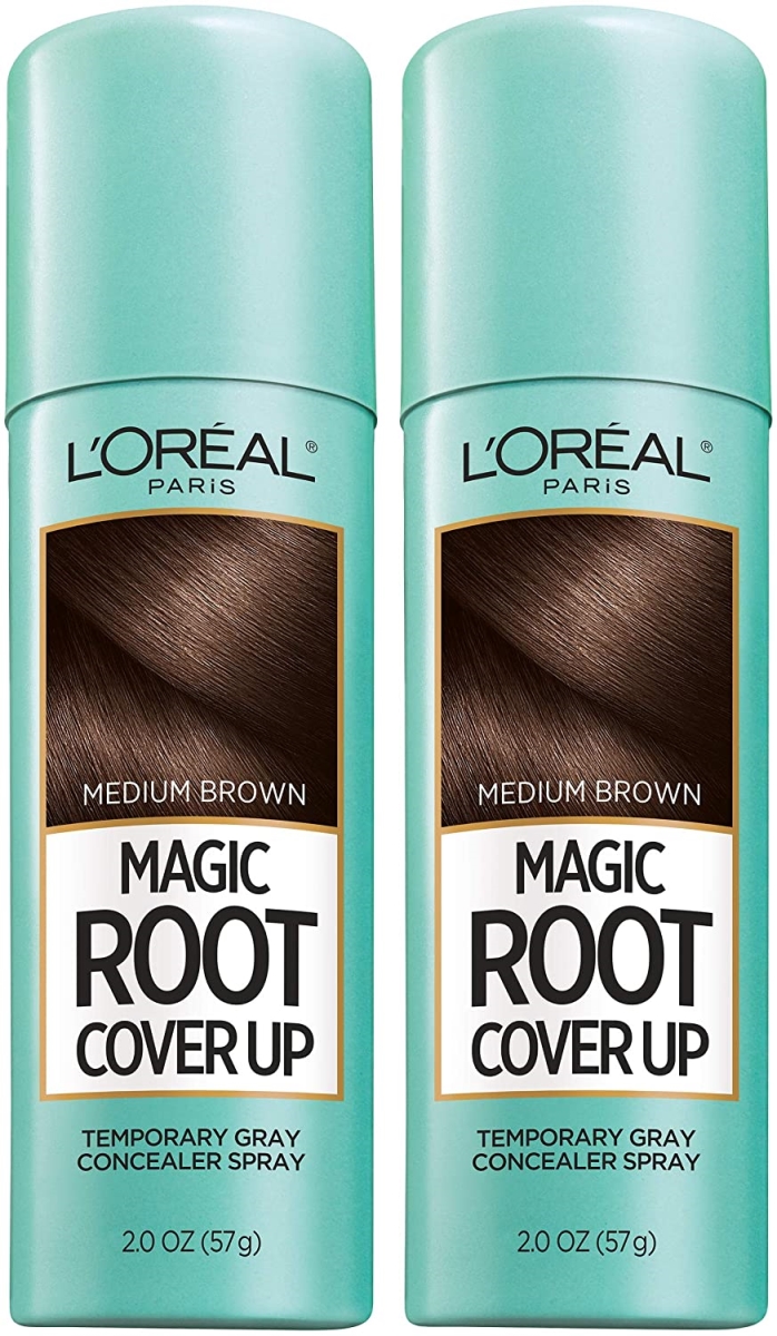 Picture of LOreal Professional K0001533 Magic Root Cover Up Temporary Concealer Spray - Medium Hair Color for Women&#44; Brown & Gray - 2 oz - Pack of 6