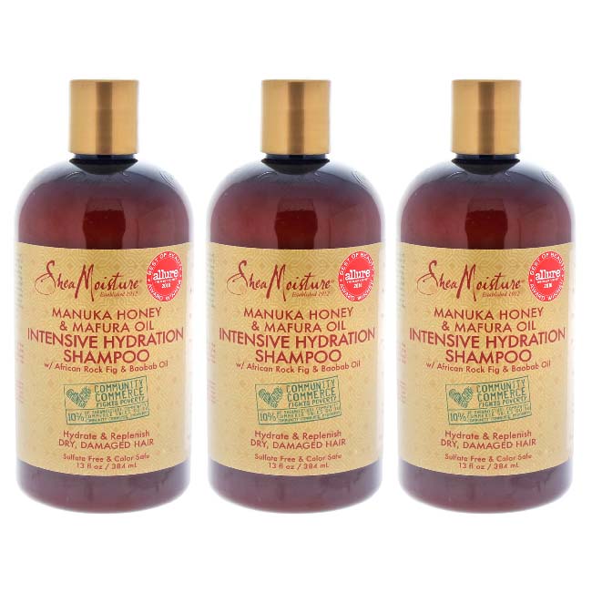 K0001028 Manuka Honey Mafura Oil Intensive Hydration Shampoo for Unisex - 13 oz - Pack of 3 -  Shea Moisture