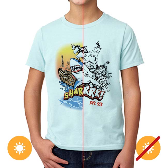 I0108414 Kids Crew Tee - Sharrrk T-Shirt - Youth Medium