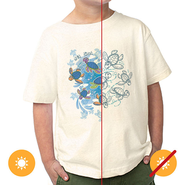 I0109494 Crew Tee Turtle Time T-Shirt for Kids, Ash - 4T