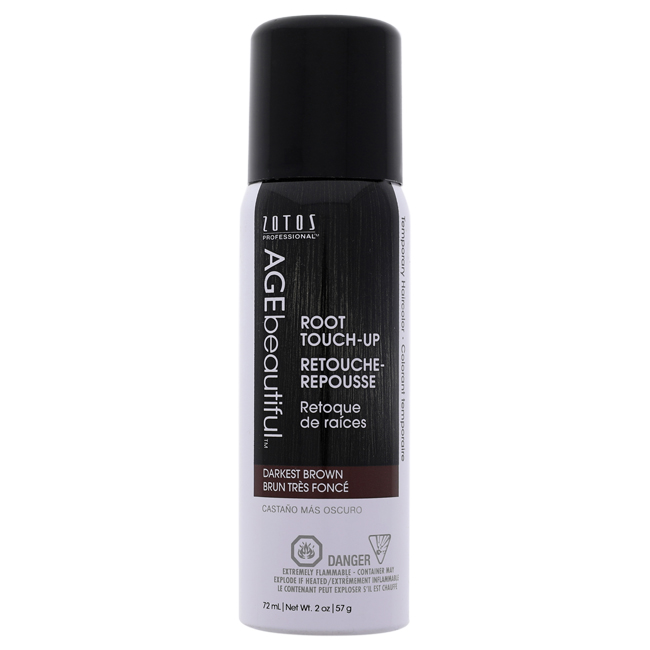 Picture of AGEbeautiful I0103493 2 oz Unisex Root Touch Up Temporary Haircolor Spray - Darkest Brown