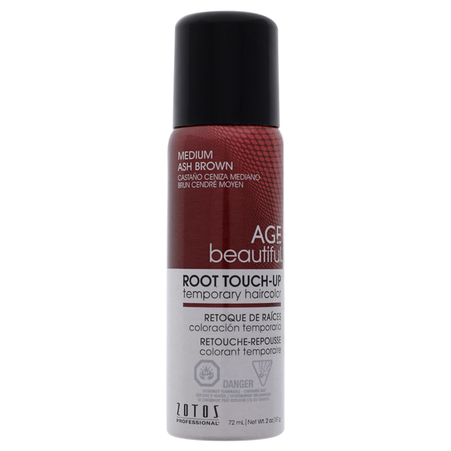 Picture of AGEbeautiful I0103499 2 oz Unisex Root Touch Up Temporary Haircolor Spray - Medium Aish Brown