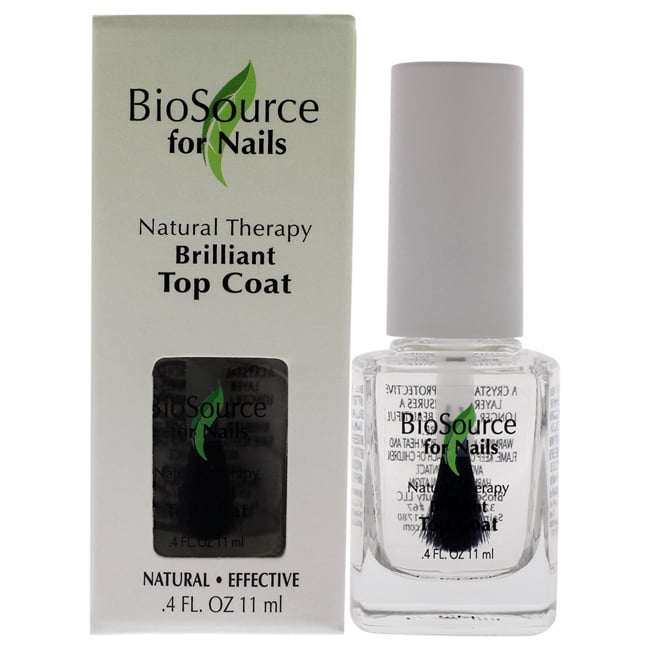 Picture of BioSource I0109776 0.4 oz Women Natural Therapy Brilliant Top Coat Nail Treatment