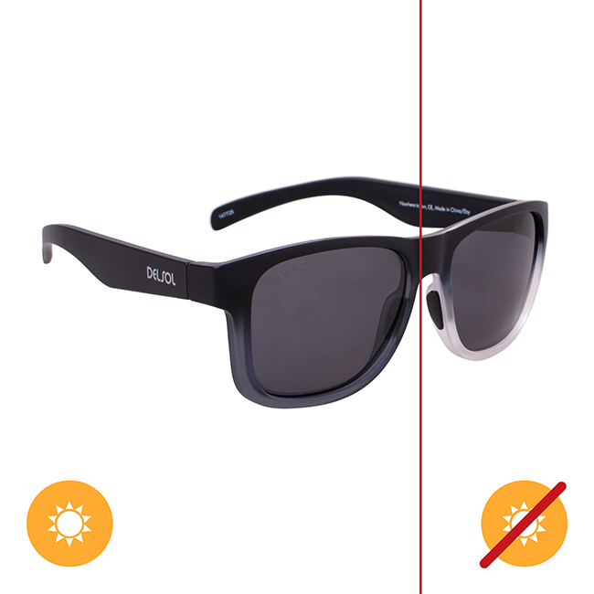 I0108321 Unisex Solize Nowhere to Run Sunglasses - Black & Clear to Ebony