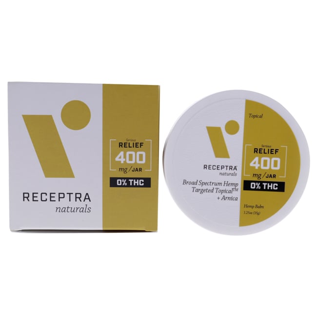 1.25 oz Unisex Serious Relief 400 mg or Percent THC Drops Balm
