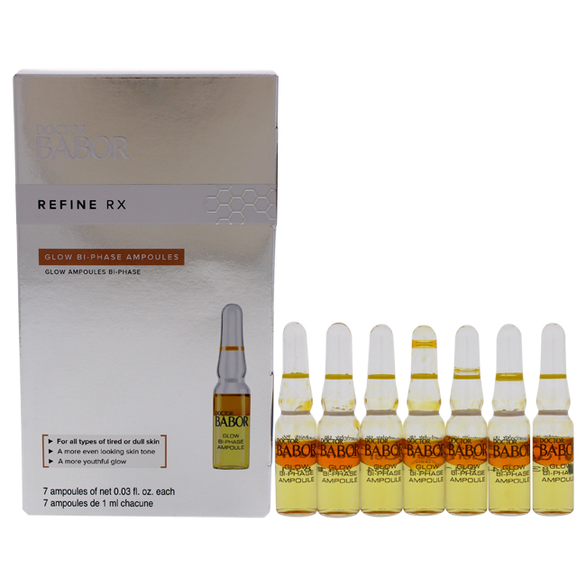 Picture of Babor I0106455 7 x 1 ml Women Doctor Babor Refine RX Glow Bi-Phase Ampoules Treatment