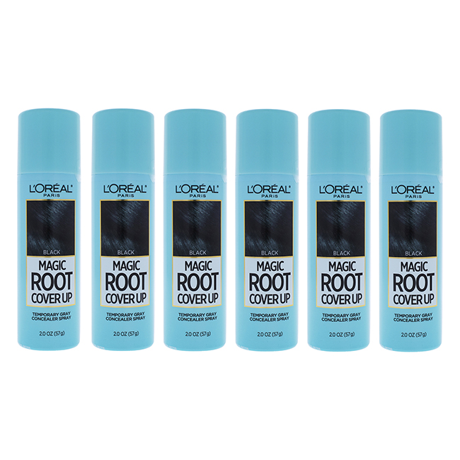 Picture of Loreal K0001169 2 oz Magic Root Cover Up Temporary Gray Concealer Spray Hair Color for Women&#44; Black - Pack of 6