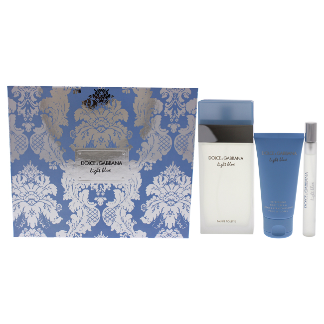 I0113340 3 oz Variety of Gift Set by  for Women, Light Blue - 3 Piece -  Dolce & Gabbana