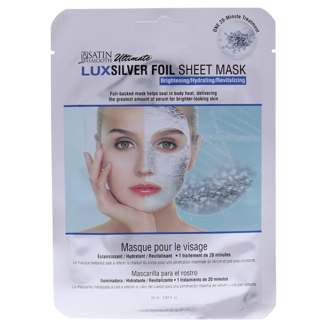 Picture of Satin Smooth I0109766 Ultimate LuxSilver Foil Sheet Mask for Women