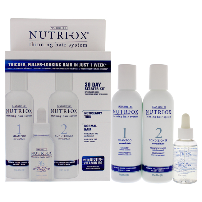 Picture of Nutri-Ox I0105895 3 Piece Noticeably Thin Normal Hair Starter Kit for Unisex
