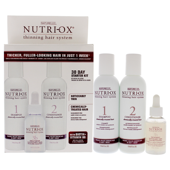 Picture of Nutri-Ox I0105896 3 Piece Extremely Thin Chemically Treated Hair Starter Kit for Unisex