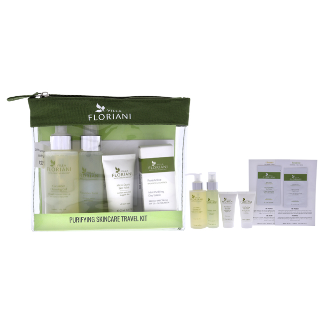 Picture of Villa Floriani I0109332 6 Piece Purifying Skincare Travel Kit for Womens