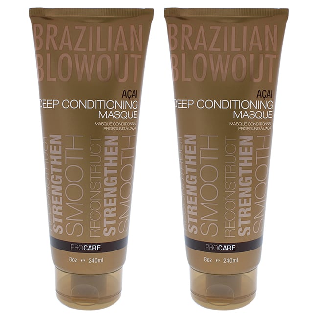 Picture of Brazilian Blowout K0003239 8 oz Acai Deep Conditioning Masque for Unisex&#44; Pack of 2