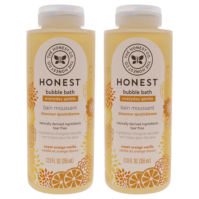 Picture of Honest K0003281 12 oz Everyday Gentle Bubble Bath for Kids&#44; Sweet Orange Vanilla - Pack of 2