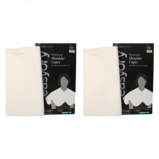 K0003330 Technical Cape for Unisex, White - Pack of 2