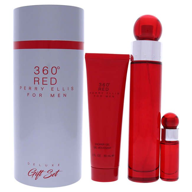 3 Piece 360 Red Gift Set for Men