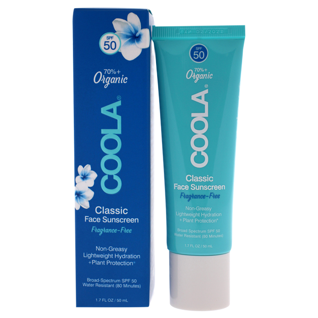 Picture of Coola I0114022 1.7 oz Classic Face Sunscreen Moisturizer SPF 50 for Unisex&#44; Fragrance-Free