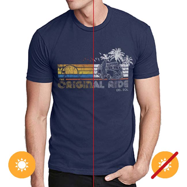 I0109369 Original Ride Crew T-Shirt for Men, Indigo - Small