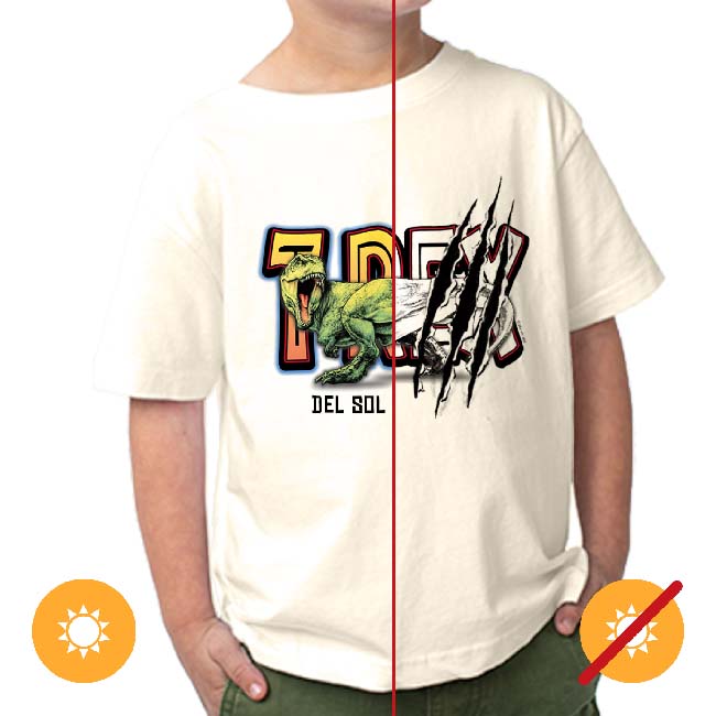 I0109446 Rex Crew T-Shirt for Men, Beige - 4 Toddler