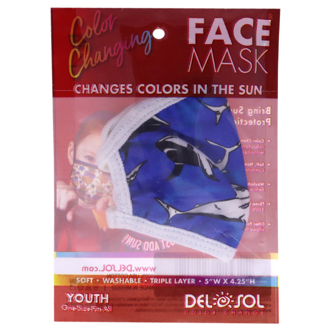 I0113291 Color-Changing Face Mask for Unisex Youth, Shark