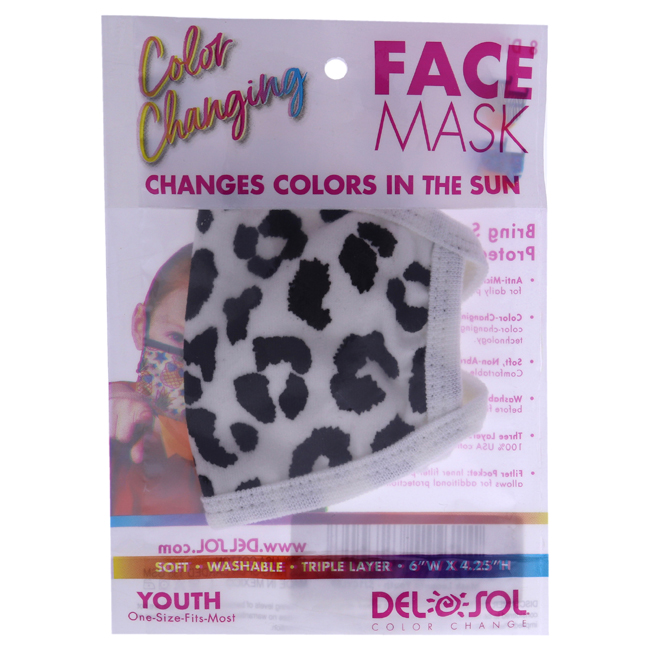 I0113278 Color-Changing Face Mask for Unisex Youth, Leopard