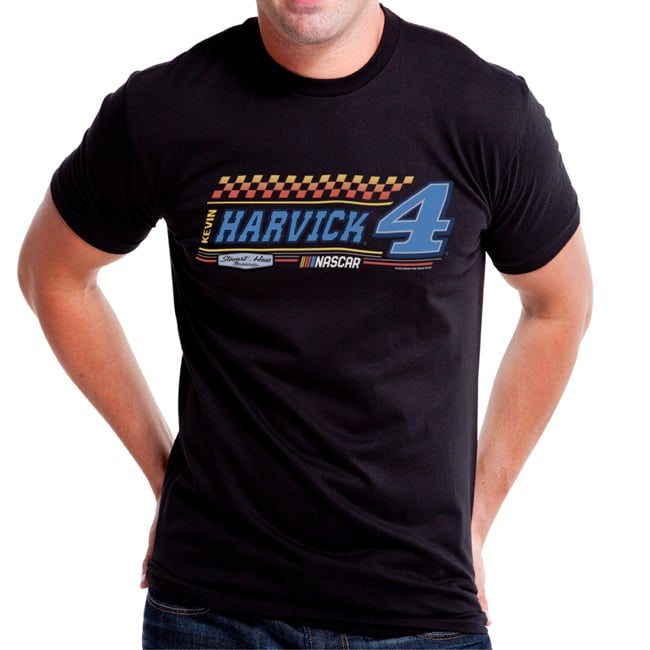 I0112700 NASCAR Mens Classic Crew T-Shirt, 6 Black - Kevin Harvick, Medium -  DelSol