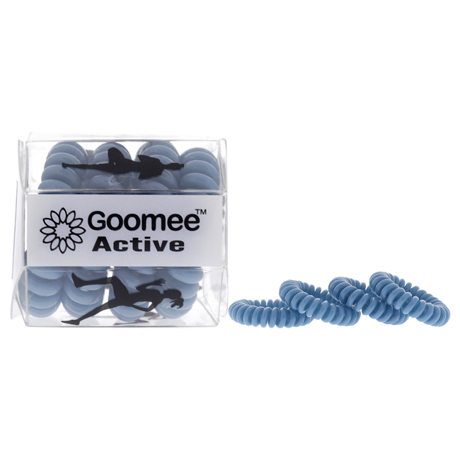 Picture of Goomee I0114028 Olympic Waters Active The Markless Loop Hair Tie Set for Women, Blue - 4 Piece