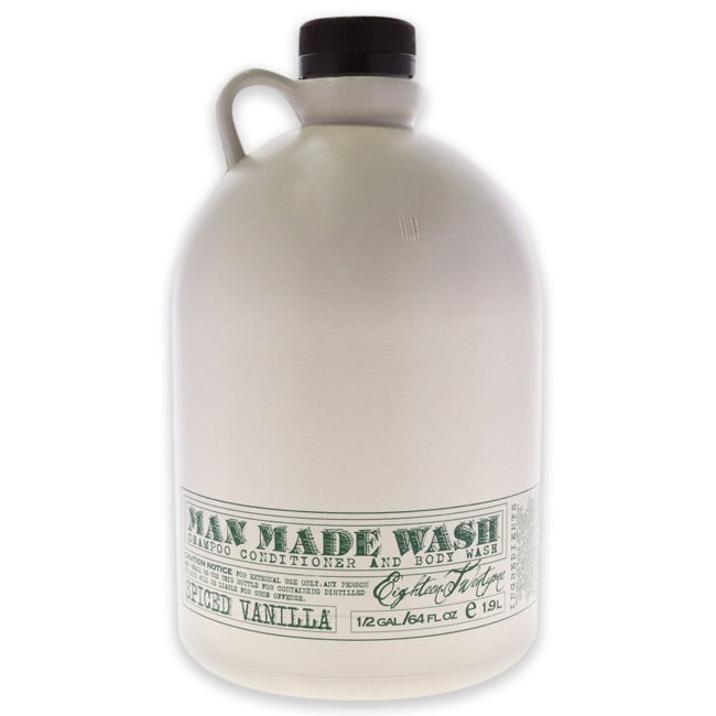 Picture of 18.21 Man Made I0116974 64 oz Man Made Wash - Spiced Vanilla 3-In-1 Shampoo&#44; Conditioner & Body Wash by 18.21 for Men