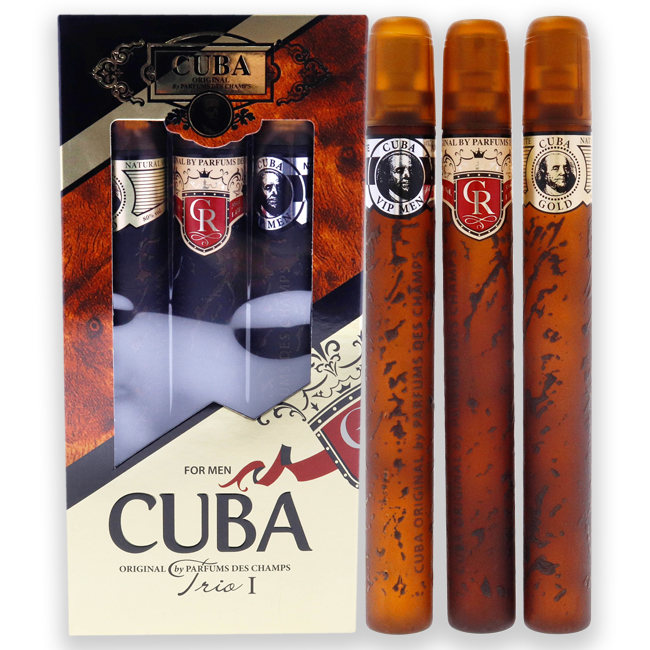 Picture of Cuba I0120750 Cuba Trio 1 Gift Set by Cuba for Men - 3 Piece