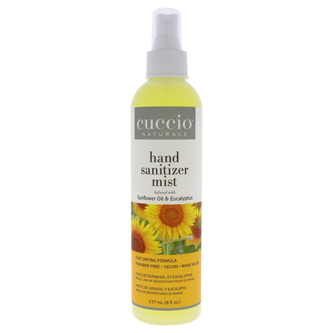 Picture of Cuccio I0113804 8 oz Hand Sanitizer Mist - Sunflower Oil & Eucalyptus by Cuccio for Unisex