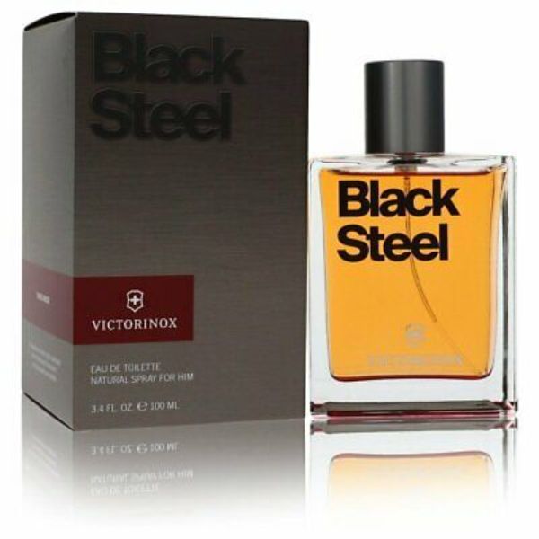 I0116420 3.4 oz Victorinox Black Steel Eau de Toilette Spray by  for Men -  Swiss Army