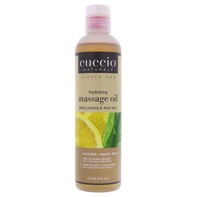 Picture of Cuccio I0113811 8 oz Hydrating Massage Oil - White Limetta & Aloe Vera by Cuccio for Unisex