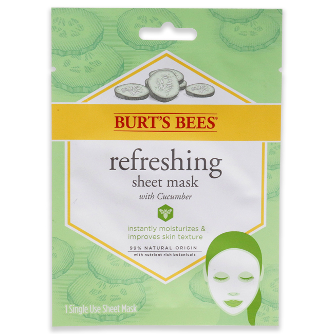Picture of Burts Bees I0121043 Cucumber Refreshing Sheet Mask for Unisex