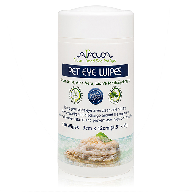Picture of Arava Dead Sea Pet Spa I0112370 Pet Eye Wipes - Pack of 100